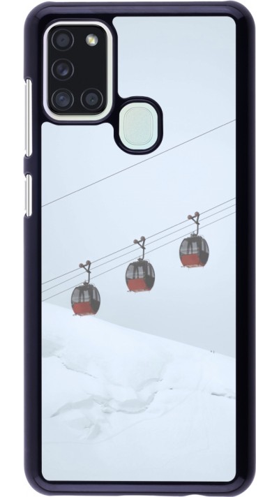 Samsung Galaxy A21s Case Hülle - Winter 22 ski lift