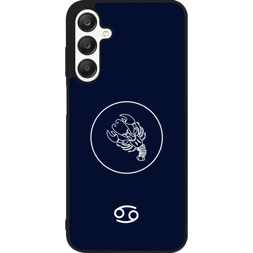 Coque Samsung Galaxy A25 - Silicone rigide noir Astrologie Cancer