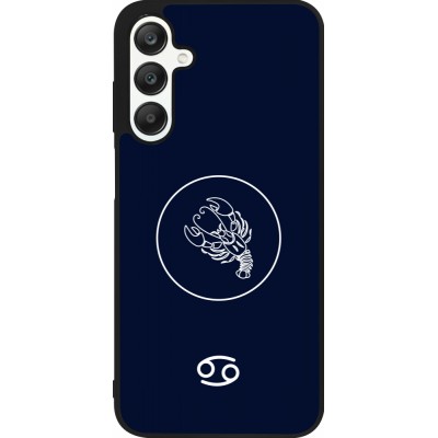 Samsung Galaxy A25 Case Hülle - Silikon schwarz Astrologie Krebs