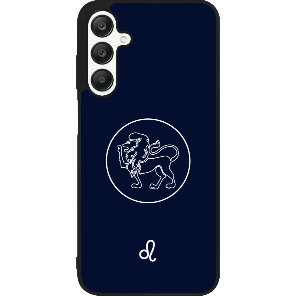 Coque Samsung Galaxy A25 - Silicone rigide noir Astrologie Lion