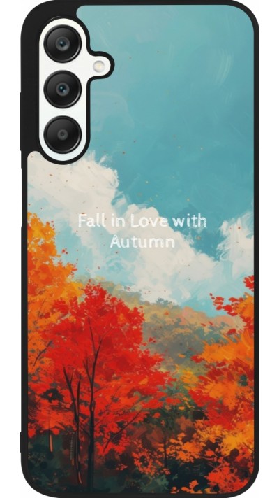Samsung Galaxy A25 Case Hülle - Silikon schwarz Autumn 25 Fall in love