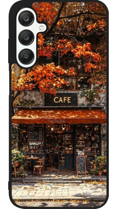 Samsung Galaxy A25 Case Hülle - Silikon schwarz Autumn 25 Coffee shop