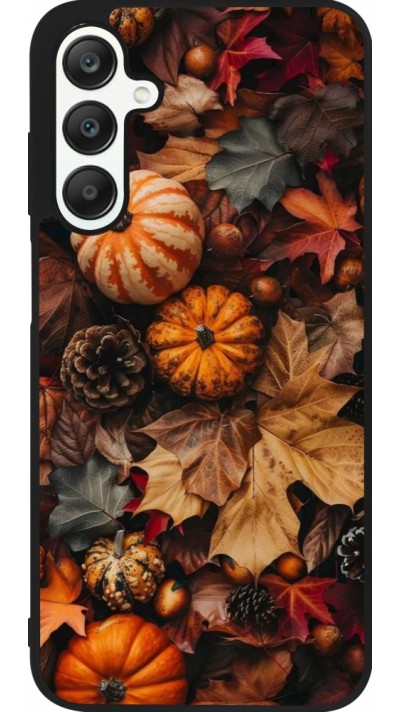 Samsung Galaxy A25 Case Hülle - Silikon schwarz Autumn 25 Pumpkin