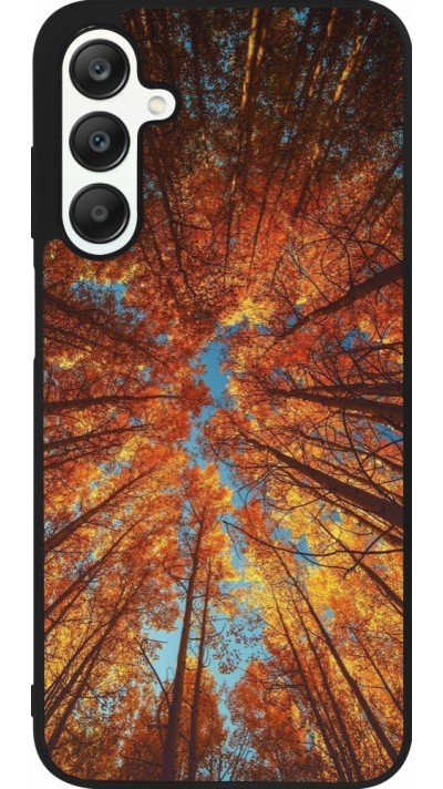 Samsung Galaxy A25 Case Hülle - Silikon schwarz Autumn 25 Trees