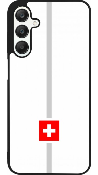 Samsung Galaxy A25 Case Hülle - Silikon schwarz Kanton CH weiss