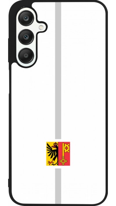 Samsung Galaxy A25 Case Hülle - Silikon schwarz Kanton GE weiss