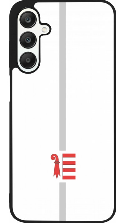 Samsung Galaxy A25 Case Hülle - Silikon schwarz Kanton JU weiss