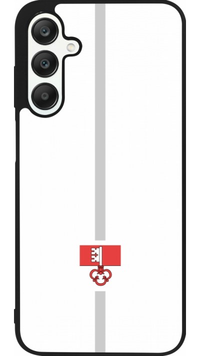 Samsung Galaxy A25 Case Hülle - Silikon schwarz Kanton OW weiss