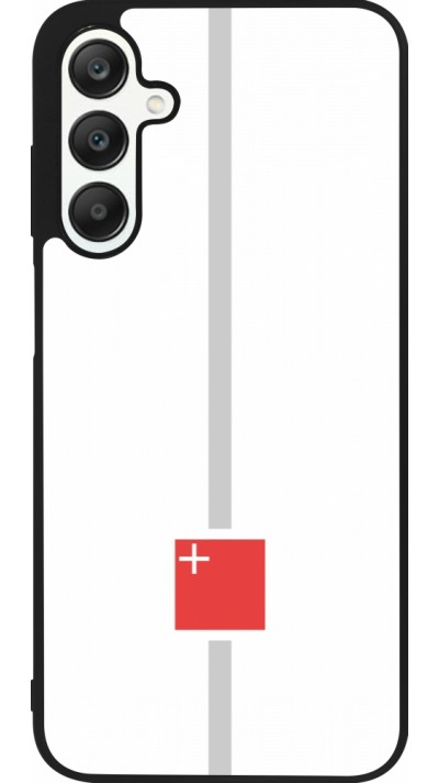Samsung Galaxy A25 Case Hülle - Silikon schwarz Kanton SZ weiss