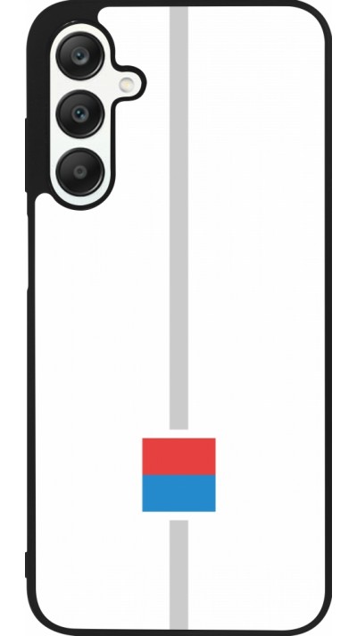 Samsung Galaxy A25 Case Hülle - Silikon schwarz Kanton TI weiss