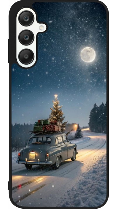 Coque Samsung Galaxy A25 - Silicone rigide noir Christmas 25 Car with Tree Xmas