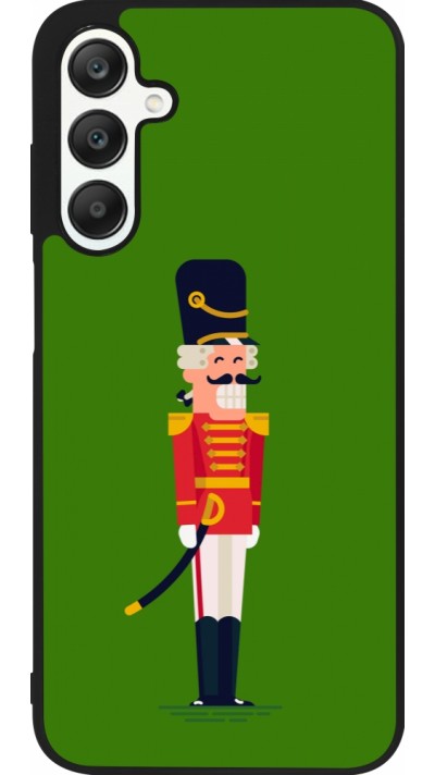 Coque Samsung Galaxy A25 - Silicone rigide noir Christmas 25 Nutcracker Green