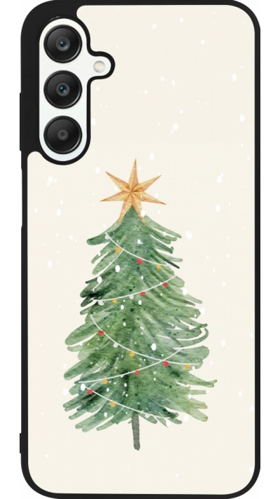 Coque Samsung Galaxy A25 - Silicone rigide noir Christmas 25 Sketch Tree