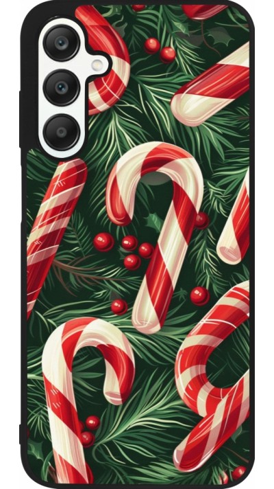 Coque Samsung Galaxy A25 - Silicone rigide noir Christmas 25 Xmas Stick