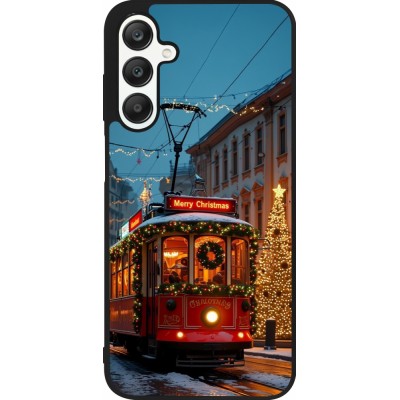Samsung Galaxy A25 Case Hülle - Silikon schwarz Christmas 25 Xmas Train