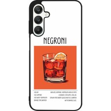 Samsung Galaxy A25 Case Hülle - Silikon schwarz Cocktail Rezept Negroni