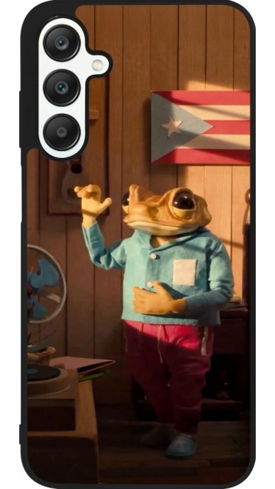 Samsung Galaxy A25 Case Hülle - Silikon schwarz Dancing frog DTMF