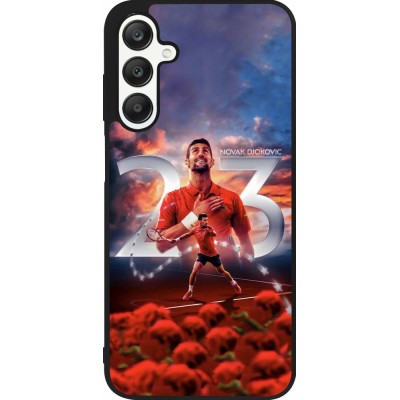 Samsung Galaxy A25 Case Hülle - Silikon schwarz Djokovic 23 Grand Slam