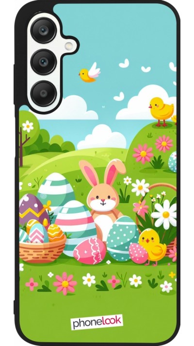 Samsung Galaxy A25 Case Hülle - Silikon schwarz Ostern 2025 Gruen