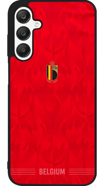 Coque Samsung Galaxy A25 - Silicone rigide noir Maillot de football Belgique 2026 personnalisable