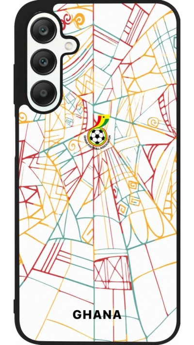 Coque Samsung Galaxy A25 - Silicone rigide noir Maillot de football Ghana 2026 personnalisable
