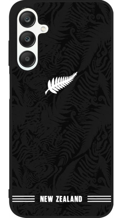 Coque Samsung Galaxy A25 - Silicone rigide noir Maillot de football Nouvelle-Zélande 2026 personnalisable