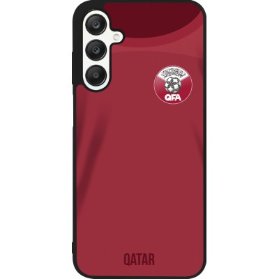 Samsung Galaxy A25 Case Hülle - Silikon schwarz Katar 2022 personalisierbares Fussballtrikot