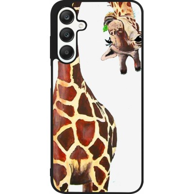 Samsung Galaxy A25 Case Hülle - Silikon schwarz Giraffe Fit