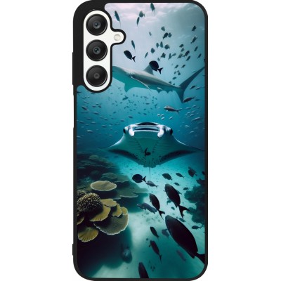 Samsung Galaxy A25 Case Hülle - Silikon schwarz Manta Lagune Reinigung