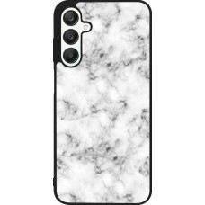 Samsung Galaxy A25 Case Hülle - Silikon schwarz Marble 01