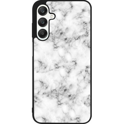 Samsung Galaxy A25 Case Hülle - Silikon schwarz Marble 01