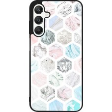 Samsung Galaxy A25 Case Hülle - Silikon schwarz Marble Everything