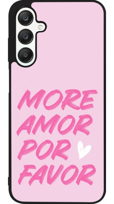 Samsung Galaxy A25 Case Hülle - Silikon schwarz More amor porfavor