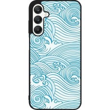 Samsung Galaxy A25 Case Hülle - Silikon schwarz Ocean Waves
