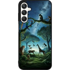 Samsung Galaxy A25 Case Hülle - Silikon schwarz Paradies der exotischen Tiere