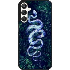 Samsung Galaxy A25 Case Hülle - Silikon schwarz Snake Blue Anaconda