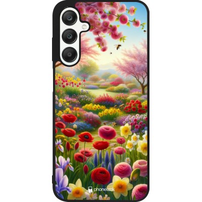 Samsung Galaxy A25 Case Hülle - Silikon schwarz Frühling 25 Strauß Frühling