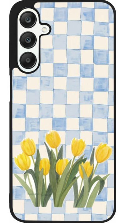 Samsung Galaxy A25 Case Hülle - Silikon schwarz Blue vichy tulips Spring 2026