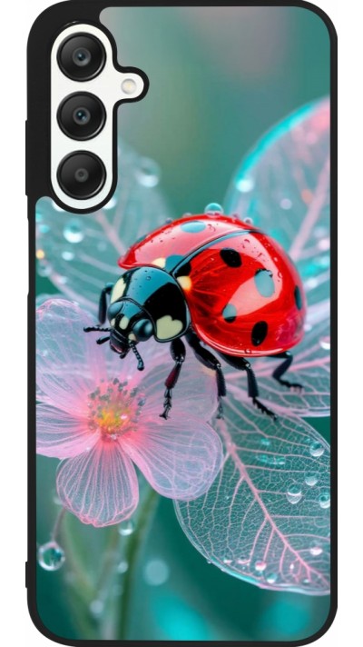 Samsung Galaxy A25 Case Hülle - Silikon schwarz Ladybird in bloom Spring 2026