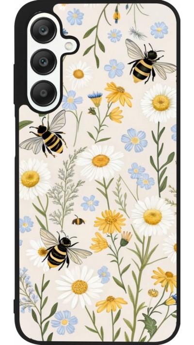 Samsung Galaxy A25 Case Hülle - Silikon schwarz Pattern bees Spring 2026