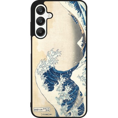 Samsung Galaxy A25 Case Hülle - Silikon schwarz Kunstbild - Die große Welle vor Kanagawa - Hokusai
