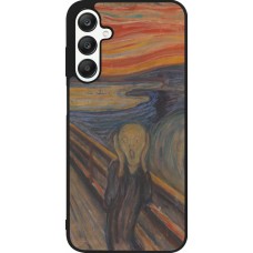 Samsung Galaxy A25 Case Hülle - Silikon schwarz Kunstbild - Der Schrei - Edvard Munch
