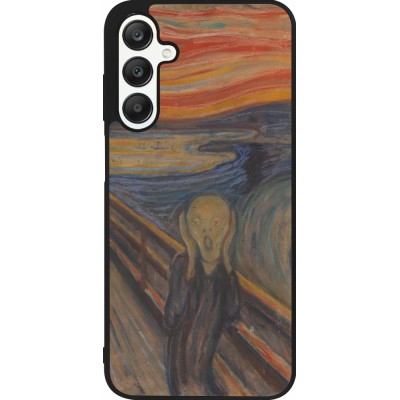 Samsung Galaxy A25 Case Hülle - Silikon schwarz Kunstbild - Der Schrei - Edvard Munch