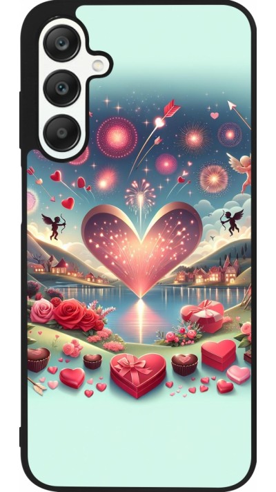 Samsung Galaxy A25 Case Hülle - Silikon schwarz Valentin 2025 Schick