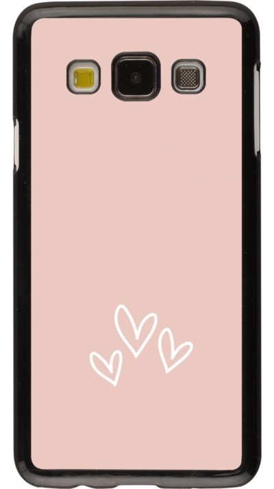 Samsung Galaxy A3 (2015) Case Hülle - Valentine 2023 three minimalist hearts