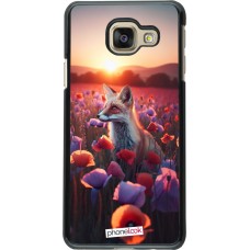 Samsung Galaxy A3 (2016) Case Hülle - Purpurroter Fuchs bei Dammerung