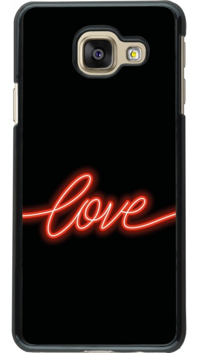 Samsung Galaxy A3 (2016) Case Hülle - Valentine 2023 neon love