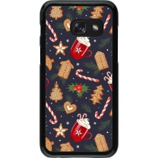 Samsung Galaxy A3 (2017) Case Hülle - Christmas 25 Pattern Gingerbread House