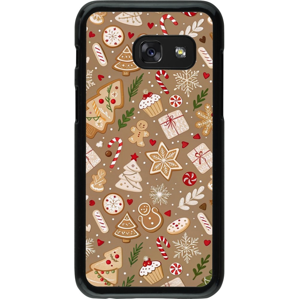 Samsung Galaxy A3 (2017) Case Hülle - Christmas 25 Pattern Ginger Cookie