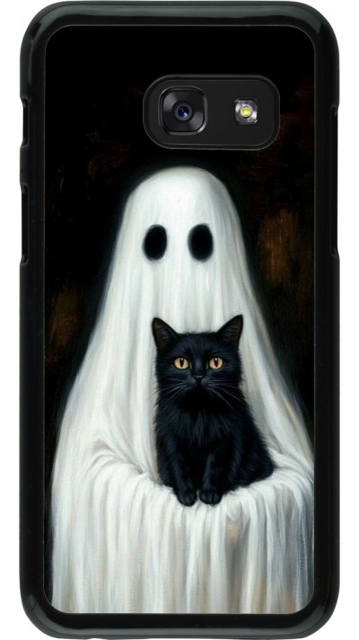 Samsung Galaxy A3 (2017) Case Hülle - Halloween 2025 Ghost with black cat